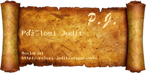 Pálosi Judit névjegykártya